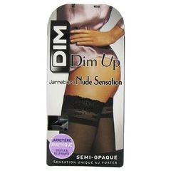 Bas voile autofixants Dim-Up Nude Sensation DIM, taille 2, noir