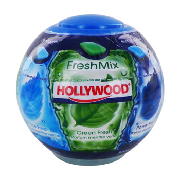 Chewing gum fresh mix sans sucres HOLLYWOOD, sphère de 87g