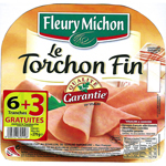 Jambon Le Torchon Fleury Michon Sans couenne 6tr 270g