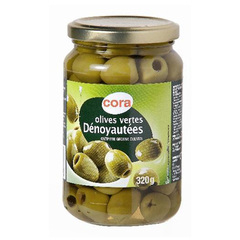 Olives vertes denoyautees