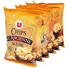Chips a l'ancienne U, 6 sachets de 30g