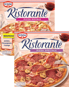 Dr Oetker : Pizza Ristorante Royale + Spéciale