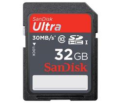 Carte mémoire SDHC Ultra SANDISK, 32Go, classe 10