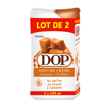 Douche crème douceur Dop Caramel 2x250ml