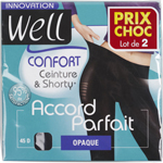Well collant accord parfait opaque noir taille 4 x2