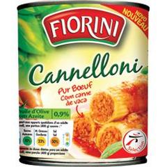 Fiorini, Cannelloni pur boeuf a la sauce tomate, la boite de 400 g
