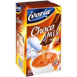 Sticks de chocolat & lait en poudre, Choco Mix, la boite de 10 - 250g