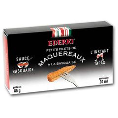 Petits filets de Maquereaux sauce Basquaise EDERKI, 85g