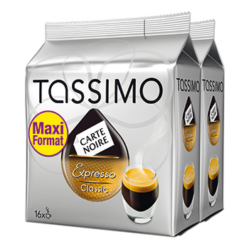 Café dosettes Tassimo Espresso classic 2x16 208g
