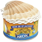 Noix de St Jacques a la Bretonnes AROK + 3 coquilles vides
