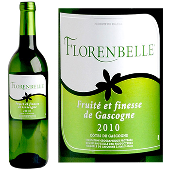 Vin blanc sec Florenbelle 2010 75cl