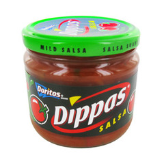 Sauce aux epices douces Salsa Mild pour tortillas chips DORITOS Dippas, 326g