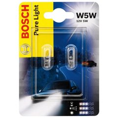 Bosch 684180 Pure Light 2 Ampoules W5W 12 V 5W