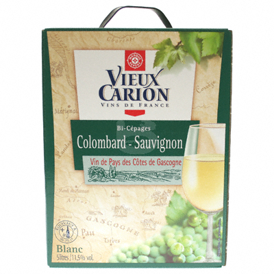 Vin blanc Colombard-Sauvignon Vieux Carion Bag in box 5l