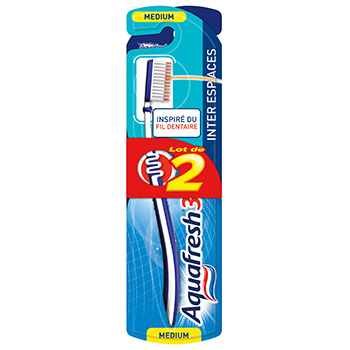 aquafresh brosse a dents x2