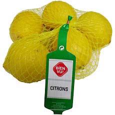 Citrons primofiori non traites BIEN VU, 500g