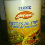 Miettes de Thon Saupiquet à l'huile de tournesol, 800g