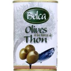 Belca, Olives à la farce de thon, la boite de 350g
