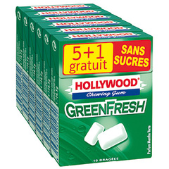 Chewing-gum Green Fresh parfum menthe verte sans sucres PROMO : -40%