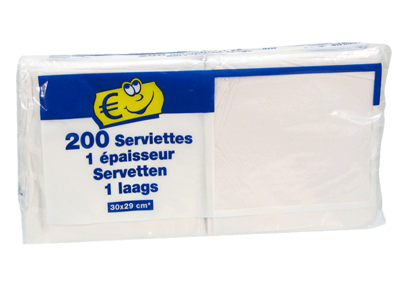200 Serviettes - Dimension 30x29cm