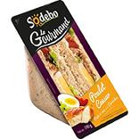Sandwich gourmand club céréales poulet caesar SODEBO, 190g