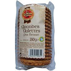 Grandes galettes Bretonnes pur beurre LE GUILLOU, 180g
