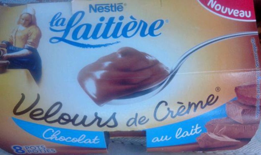 Velours de Crème - Yaourt au Chocolat au lait