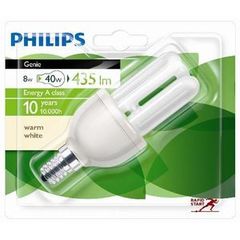 Ampoule a economie d'energie genie Philips, 8W