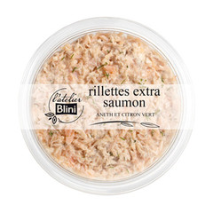 Rillettes saumon aneth/citron vert Blini