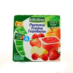 Bledina cuopelles fruits pomme fraise framboise 4x100 g des 6 mois