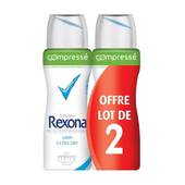 Rexona déodorant compressé coton 2x100ml