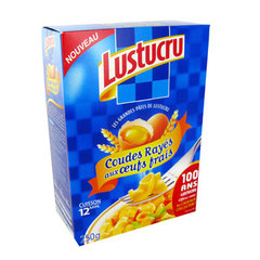 Coudes rayes aux oeufs LUSTUCRU, 250g