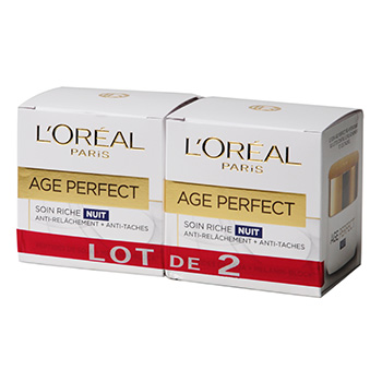 Soin jour L'Oreal Age Perfect Peaux matures 2x50ml