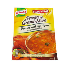Secrets de Grand-mere - Soupe Poulet roti au thym et vermicelles