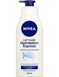 NIVEA Lait Fluide Hydratation Express 400 ml - Lot de 2