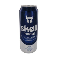 Biere aromatisee vodka Skoll TUBORG, 6°, boite de 50cl