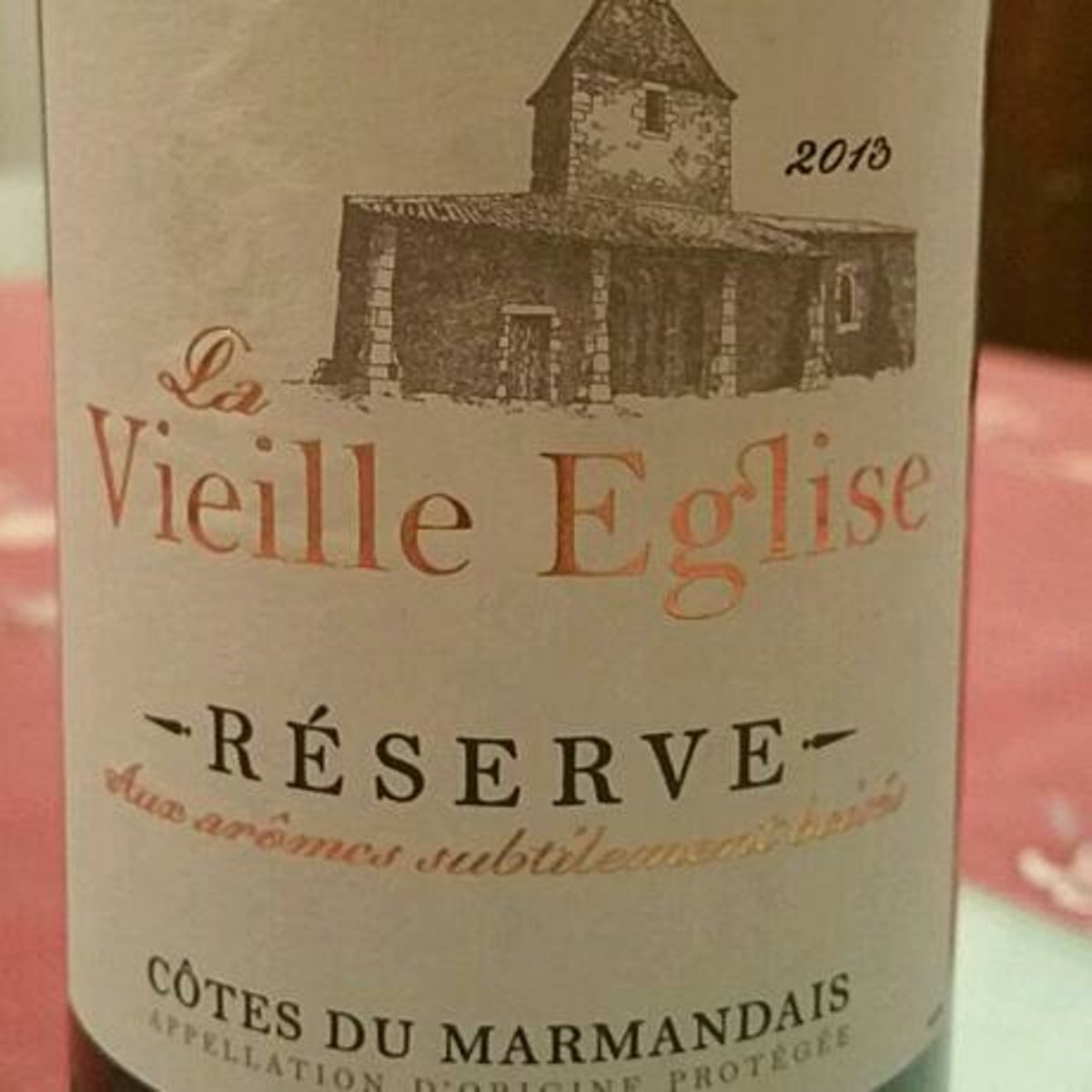 Vin rouge AOP Vieille Eglise Côtes du Marmandais 13°- 75cl