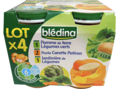 Petits pots légumes Blédina Multi variétés 6 mois 4x200g