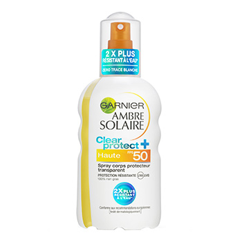 Spray solaire Clear Protect FPS 50 AMBRE SOLAIRE, 200ml