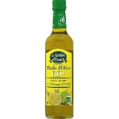 Bio Huile d'olive bio aromatisee aux thym et deux citrons, la bouteille de 500ml