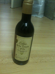 Collier de la toison d'or, Vin rouge de pays d'oc, les 4 bouteilles de 25 cl