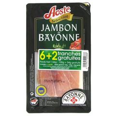 Jambon de bayonne Aoste 6 134g