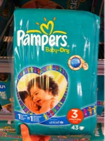Pampers baby dry midpack change x43 taille 3