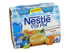 Petits pots Nestle Legumes poulet 6 mois 2x200g