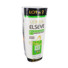 shampooing vitalite 2en1 multi vitamines elseve 2x250ml