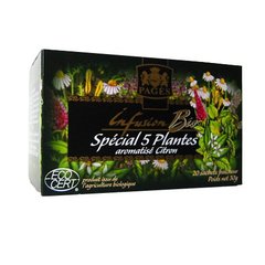 Infusion bio speciale aux 5 plantes Pages Infusions
