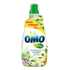 Omo, Lessive liquide lilas blanc et ylang ylang , la bouteille de 1,47 l