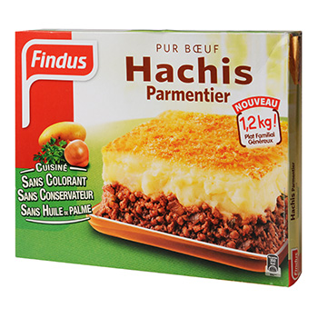 Findus, Hachis Parmentier, la barquette de 1,2 kg