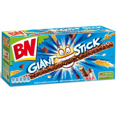 Biscuits Giant Sticks au chocolat au lait BN, 180g