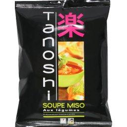 Tanoshi, Soupe instantanee miso aux legumes, le sachet de 64,8g